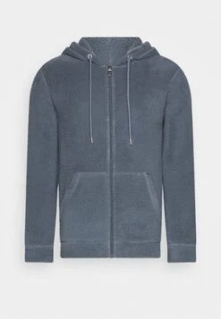 Pier One BORG ZIP-UP JACKET - Fleecejacke - Dark Green -Modekleidung 011099493b5240efb0f14d67b8673274