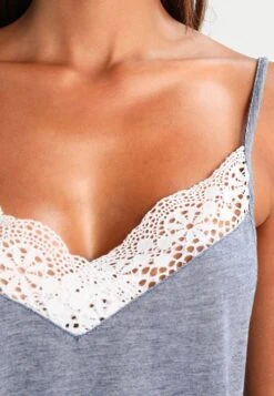 Anna Field SET - Nachtwäsche Set - Off-white/dark Blue -Modekleidung 04e3d1816e4748b4a0e2b5863bfae2f9