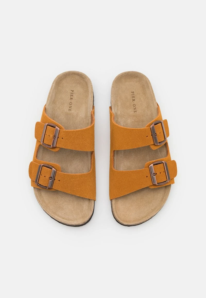 Pier One LEATHER UNISEX - Hausschuh - Cognac 6 Pier One LEATHER UNISEX - Hausschuh - Cognac – Bild 4