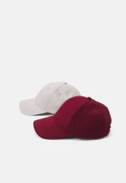 Pier One UNISEX 2 PACK - Cap - Light Grey/berry -Modekleidung 0e39235db2624299b18bab214eb1c946
