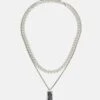 Pier One 2 PACK - Halskette - Silver-coloured -Modekleidung 10f41ce0c1944510a6e66259a8f1d8af
