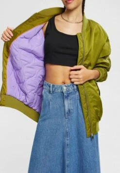 Edc By Esprit BOMBERJACKET - Bomberjacke - Olive -Modekleidung 18b080294e8c4c00830b3f06f96299e8