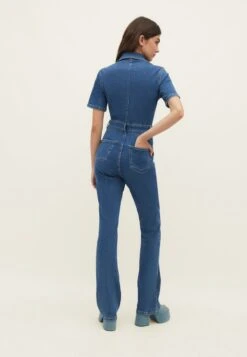 Stradivarius Jumpsuit - Dark Blue Denim -Modekleidung 1ef646f3ddcc46cfafd3cc8640b0de2e