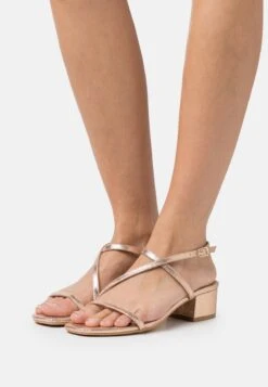 Riemensandalette - Rose Gold Coloured