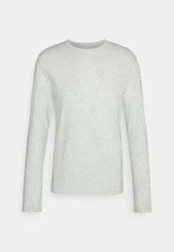 Pier One 7 PACK - Langarmshirt - Mottled Light Grey/white/mottled Dark Grey -Modekleidung 31875945b966486087c321398a091597