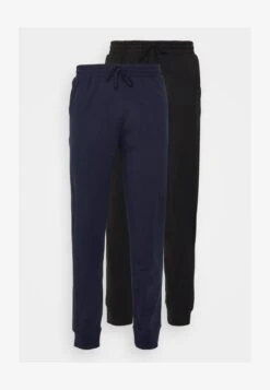 Pier One 2 PACK - Nachtwäsche Hose - Dark Blue/black -Modekleidung 49522b66b23a4bc9ba5cc231f5971a0a