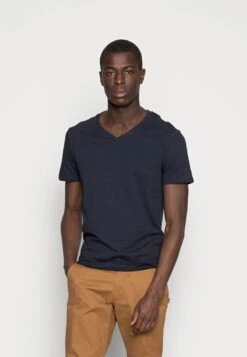 Pier One 5 PACK - T-Shirt Basic - White/blue/black -Modekleidung 4a34d78ca51f42698346376dd60fb2d7