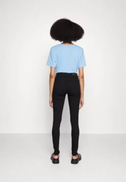 Edc By Esprit MEDIUM RISE - Jeggings - Black Rinse -Modekleidung 4fe4837aeb30411ab4669ee942854fb4