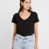 Anna Field T-Shirt Basic - Black