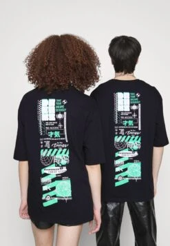 YOURTURN UNISEX - T-Shirt Print - Black -Modekleidung 5332b6952af243f8bc3351210a735d07