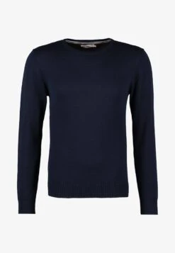 Pier One BASIC CREWNECK - Strickpullover - Dark Blue -Modekleidung 559fd963f3bf4be6abe2b2155cf5f818