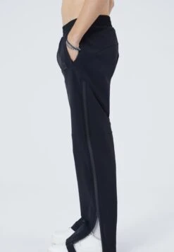 MIT REISSVERSCHLUSS - Jogginghose - Schwarz -Modekleidung 5c8e42185b5841798ae2400f78b286b5