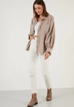 LELA Hemdbluse - Mink Color 9 LELA Hemdbluse - Mink Color -Modekleidung 5df3f6b7303b4f859583c512675a2f37