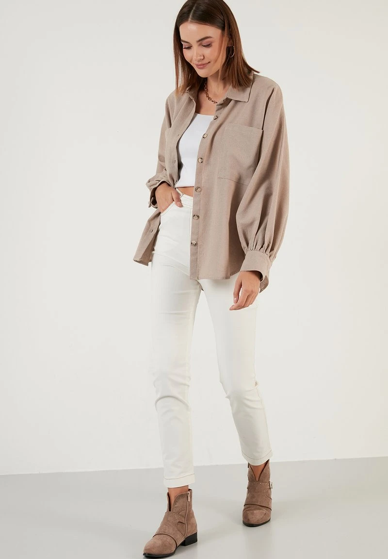 LELA Hemdbluse - Mink Color 4 LELA Hemdbluse - Mink Color – Bild 2