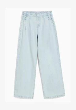 BERSHKA WIDE LEG 90S TIE - Jeans Straight Leg - Light Blue -Modekleidung 6adc33c874214603865f960e989dd7a5