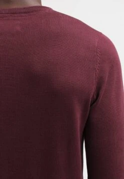 Pier One BASIC CREWNECK - Strickpullover - Bordeaux -Modekleidung 72a7a328184e47ac946a1a6f2ee77cd7