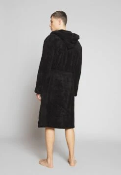 Pier One Bademantel - Black -Modekleidung 75a98de977234435b0a886383a91af9e