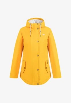 Schmuddelwedda MIT MAGIC PRINT SKYLAH - Regenjacke / Wasserabweisende Jacke - Sonnengelb -Modekleidung 76cf65a1cfd84407b6352c0f7e088b13