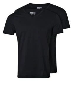 Pier One 2 PACK - T-Shirt Basic - Black -Modekleidung 780252fa691540f5a0c48cf89f3c30f2 1