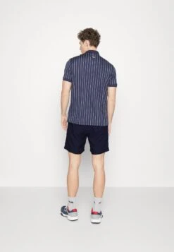 Fila LEON - Kurze Sporthose - Navy -Modekleidung 7eacfed5de6c4de1b8827ad455e2466f