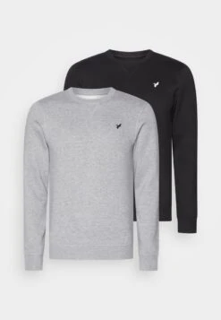 Pier One Sweatshirt - Black/mottled Grey -Modekleidung 85f1371ece5d476794476850af6f9da1 1