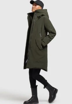 Khujo CHARLYN - Wintermantel - Dunkelgrün -Modekleidung 88248d6227834fb8a1b643cbab8d040c