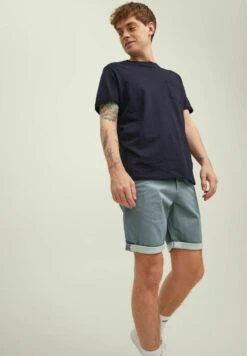 Jack & Jones PRINT - Shorts - Slate Gray -Modekleidung 8a261a7f833842d289b00fdc2be858d3