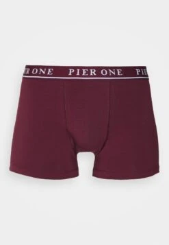Pier One 5 PACK - Panties - Bordeaux/mottled Grey -Modekleidung 8feadeb1019a407bb7ad814b34c1c75e