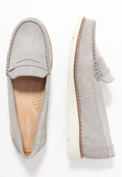 Anna Field COMFORT LEATHER - Slipper - Grey -Modekleidung 91c037ae0fd845eb95c65013e2cb4387