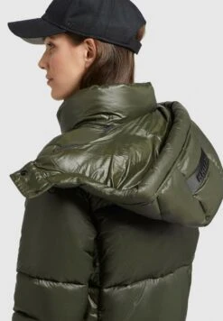 Khujo MELONA SHINY - Wintermantel - Dunkelgrün -Modekleidung 935b15c66dde4269863e02993c0b5adc