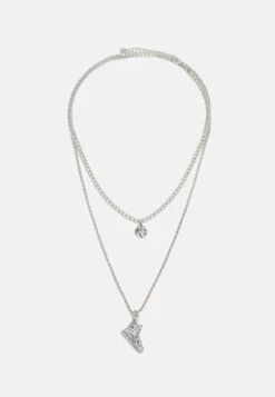 Pier One 2 PACK - Halskette - Silver-coloured -Modekleidung 9d038e7670c342348d18a1c1009866cc