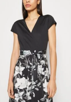 Anna Field Jerseykleid - Black/grey/white -Modekleidung 9e3d7045640742e7aac9deb27f57ac0b