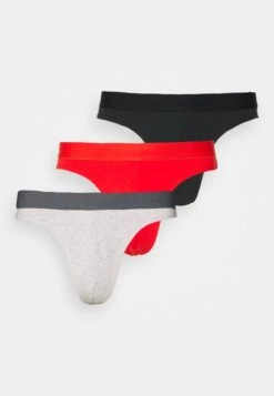 Pier One 3 PACK - Slip - Red/grey/black -Modekleidung 9ecedf99edb840a0b860586dbd2381be