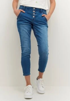 Cream CRSORYA 7/8 BAIILY FIT - Jeans Slim Fit - Houston Blue Denim