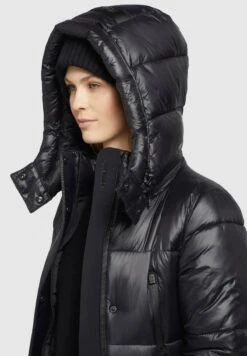 Khujo MELONA SHINY - Wintermantel - Schwarz -Modekleidung a93779126c6441009d5f9b5f66604d70