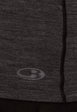 Icebreaker MERINO ANATOMICA SS CREWE - Unterhemd/-shirt - Jet Heather/black -Modekleidung a94d3da4070f46fbb2ac34693a62e69e