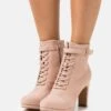 Schnürstiefelette - Light Pink -Modekleidung ae24a3aa17a14e2b8b3a060160935e11