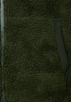 Pier One BORG ZIP-UP JACKET - Fleecejacke - Dark Green -Modekleidung b36b213309db429a9a051cbae9dee2b1