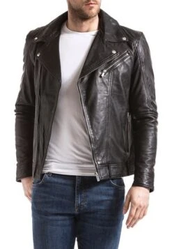 LE TEMPS DES CERISES LAMBERT - Lederjacke - Black -Modekleidung b484e420429f48a78061ce1c335bf447
