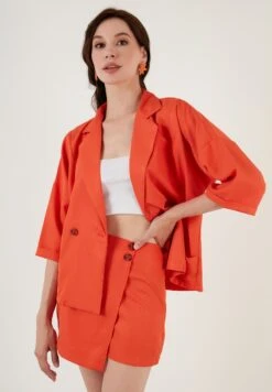 LELA FIT - Blazer - Orange -Modekleidung b5d92d9ab0b0433184a6bae5828c8cbb