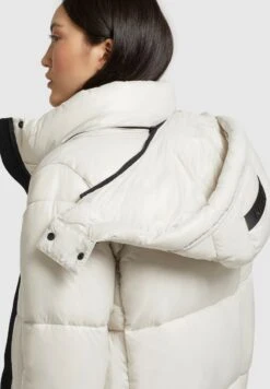 Khujo MELONA SHINY - Wintermantel - Perlweiß -Modekleidung c0a062cbfb6a47e0a7920f206c5fbaa5