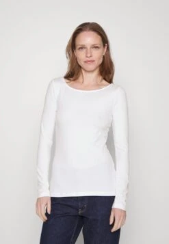 Anna Field 2 PACK - Langarmshirt - White/green -Modekleidung c1921cb821434906a8deea7b799d682f