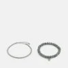 Pier One 2 PACK - Armband - Silver-coloured -Modekleidung c8a2904a872e44a69624b161aad3b165