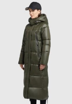 Khujo MELONA SHINY - Wintermantel - Dunkelgrün -Modekleidung ced31677049743988ef9e10c0583c5b6