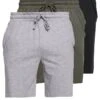 Pier One 3 PACK - Nachtwäsche Hose - Black/mottled Grey -Modekleidung d054b96aa1c94e42bb83d3cfa8824905