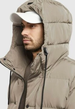 Khujo RAFI - Wintermantel - Taupe -Modekleidung d188820ba00c4ab79fbf2f2f8f3d2d27