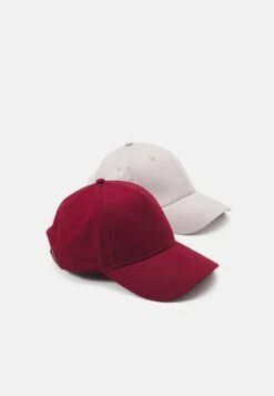 Pier One UNISEX 2 PACK - Cap - Light Grey/berry -Modekleidung dc135ddce2ca4d6ea4c07bf8c622a918 1