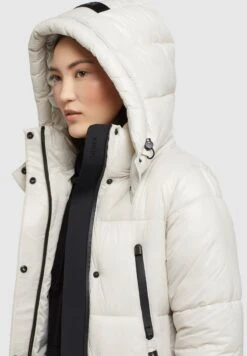 Khujo MELONA SHINY - Wintermantel - Perlweiß -Modekleidung df55bbaf18534945a34150fe6a4afcac