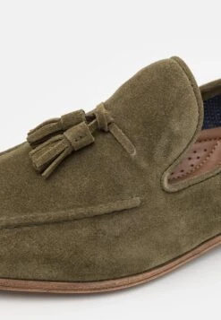 Pier One LEATHER - Slipper - Green -Modekleidung e1f88111880d4b22b149d345f9e0d086