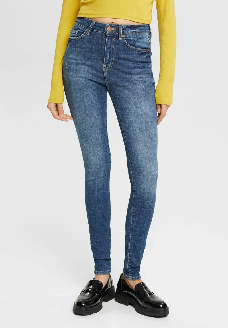 Edc By Esprit Jeans Skinny Fit - Blue Dark Washed 3 Edc By Esprit Jeans Skinny Fit - Blue Dark Washed